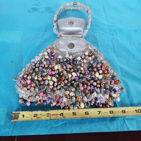 Beaded Multicolor Handbag - Picture 7 of 10